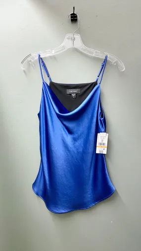 * Clearance - S - Karen Kane Silky Blue Sleeveless