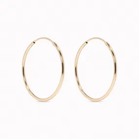 14k Gold Hoops 25mm - Sonia