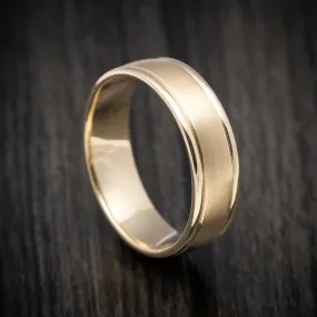 14K Yellow Gold Classic Wedding Men's Band