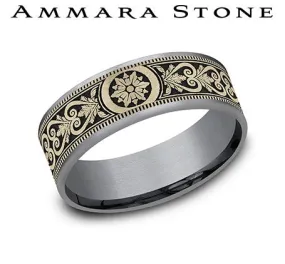 Ammara Stone Tantalum Band