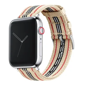 Premium Two-Piece NATO® Style Retro Watch Band for Apple Watch - Durable & Stylish Accessory