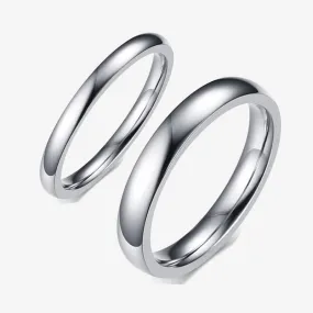 Bands Silver color Rings for Men Woman Comfort