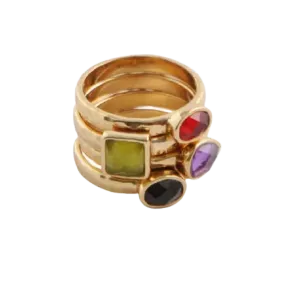 Barse Semi-Precious Stack Ring