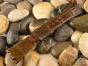 Capolavoro Vintage Golden Brown Alligator Leather Strap For Audemars Piguet Royal Oak Offshore