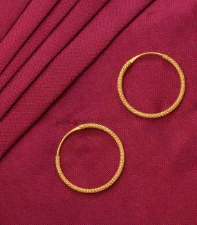 Chic Golden Hoop Earrings