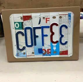 Coffee Metal Art TagOHIO