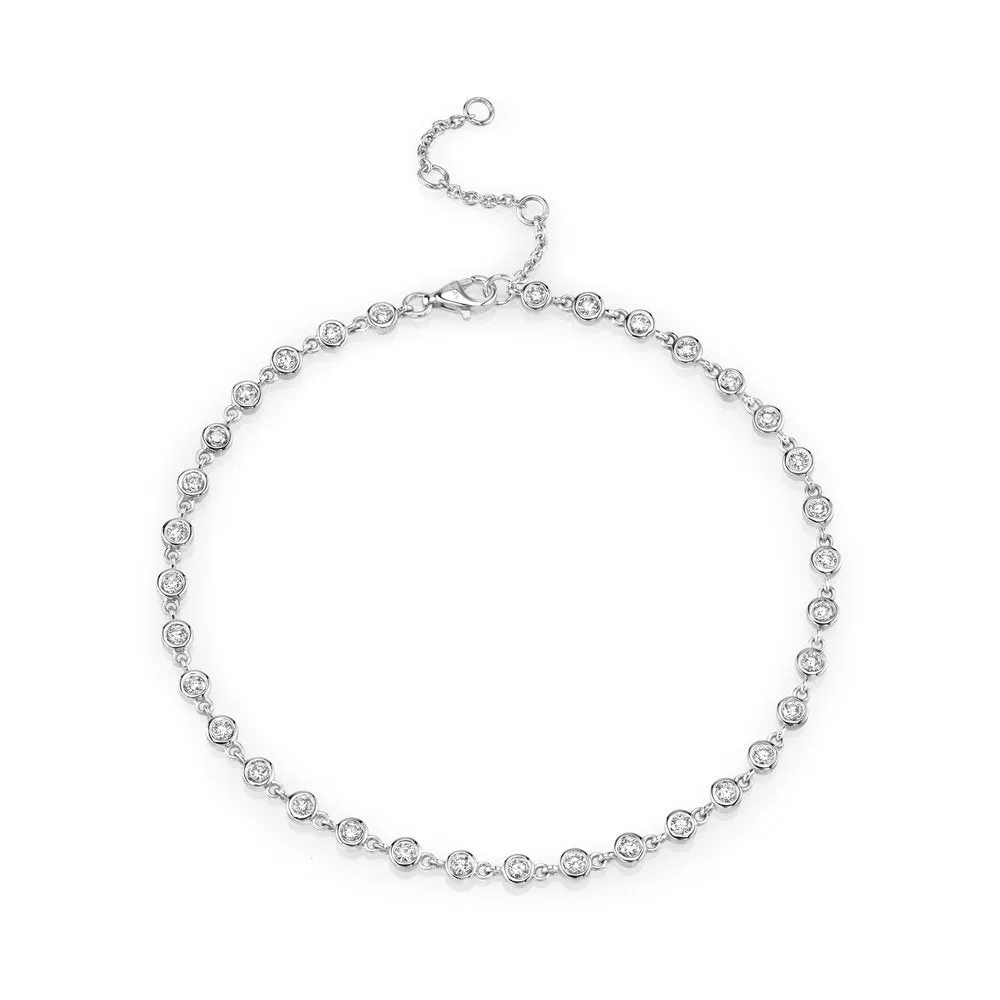 DIAMOND BEZEL DIAMOND STATION ANKLET