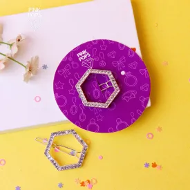 Diamond Hexagon Hair Clip