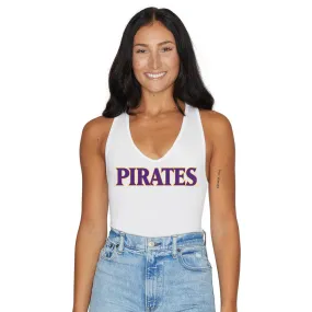 ECU Pirates White Bodysuit