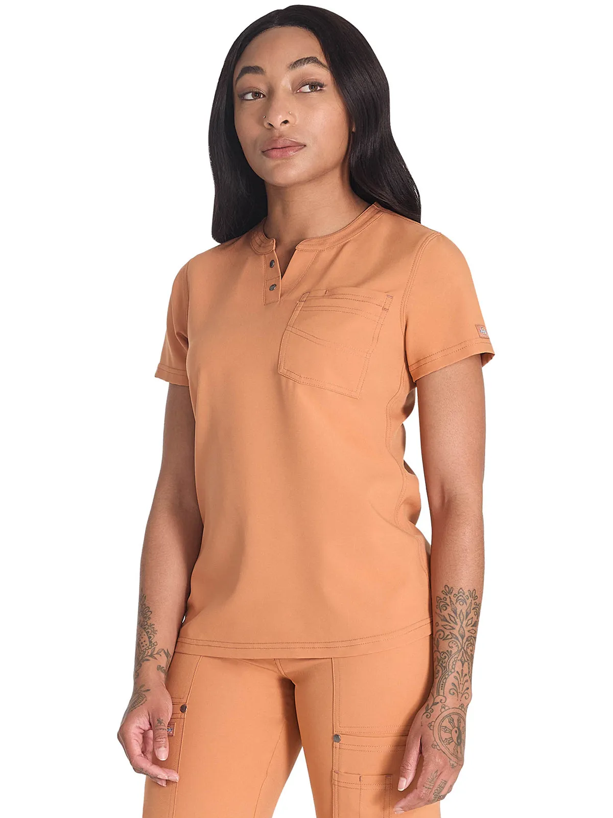 EDS Nxt - Women's Round Neck Henley Top