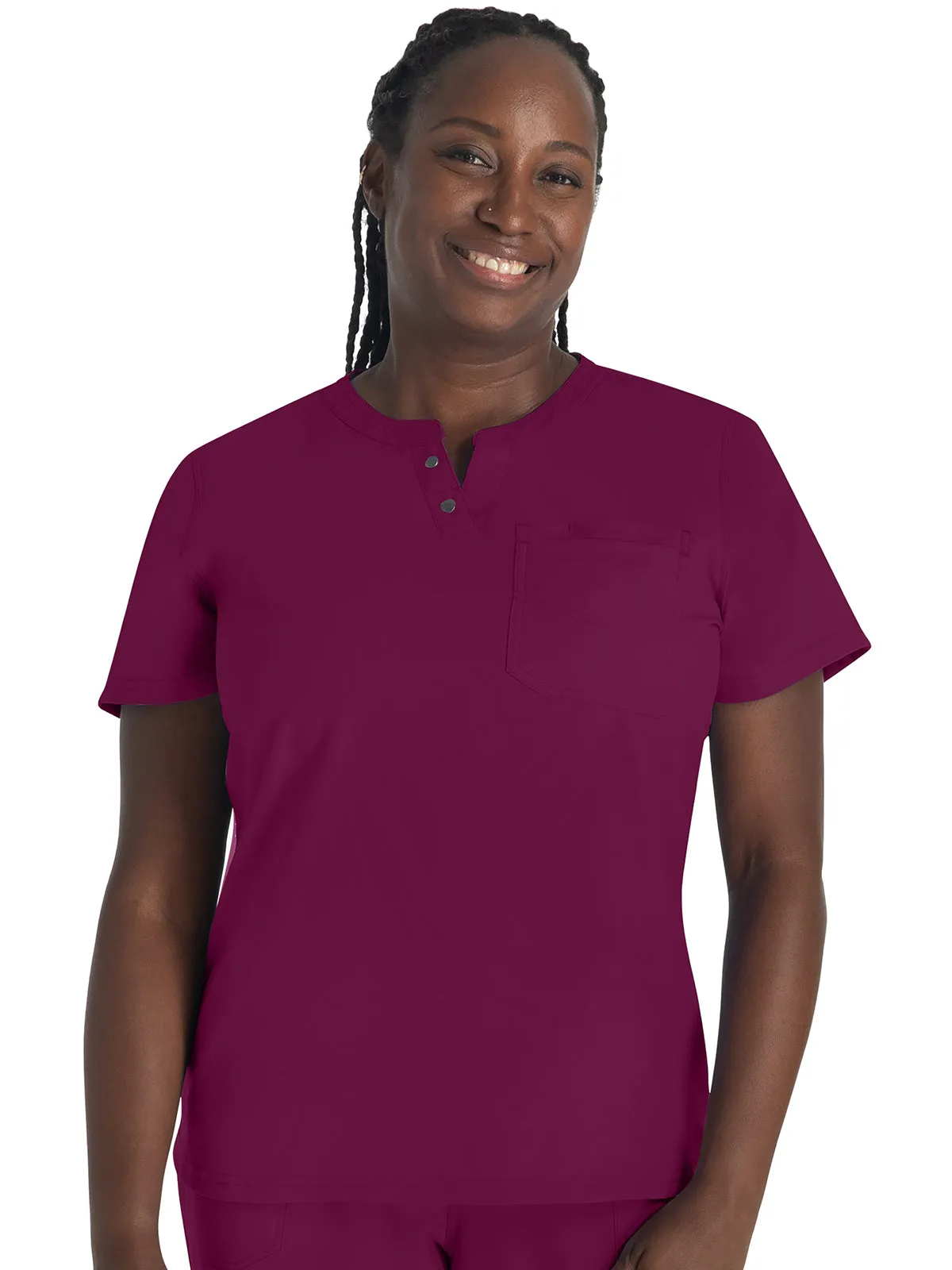 EDS Nxt - Women's Round Neck Henley Top