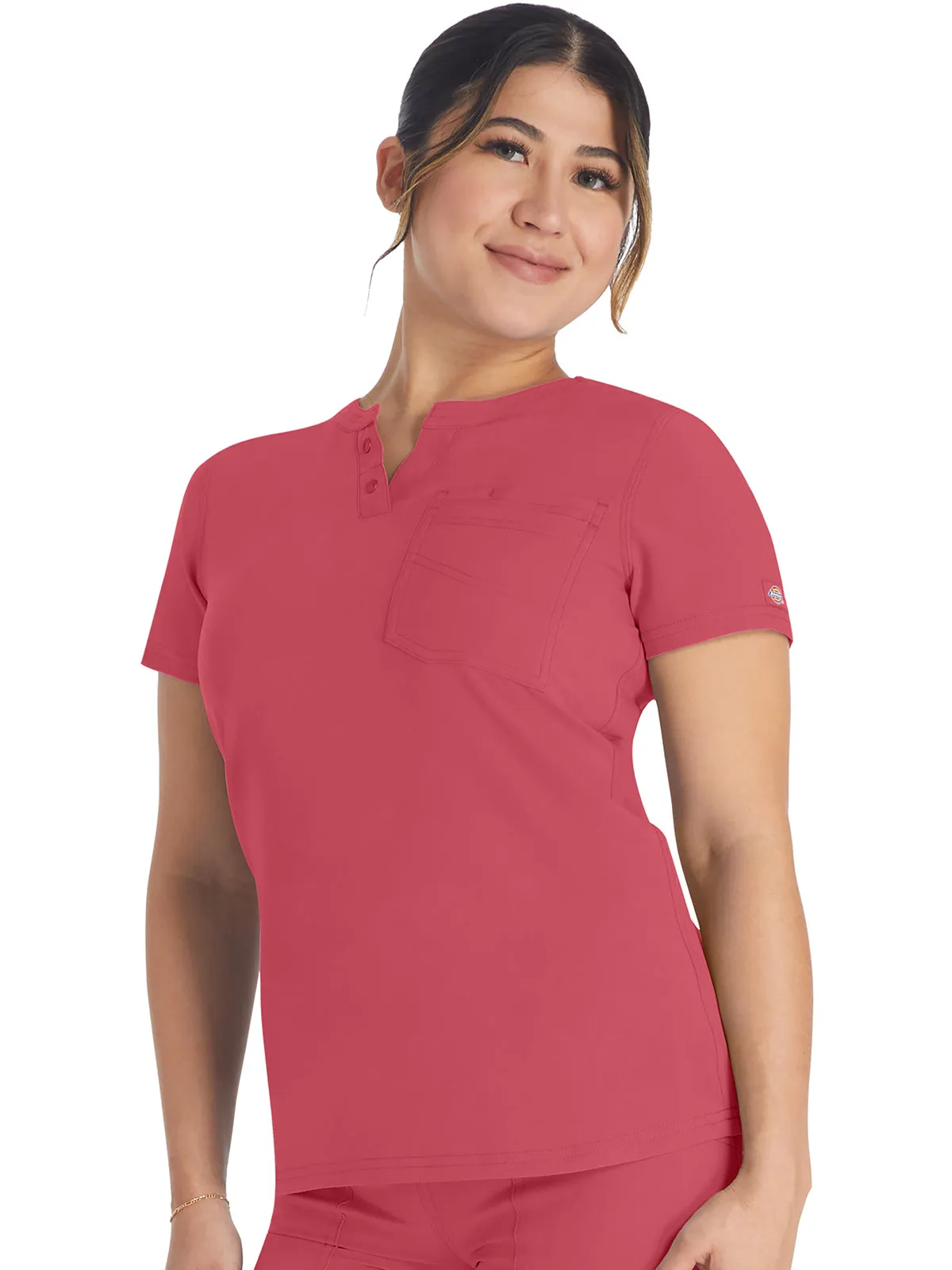 EDS Nxt - Women's Round Neck Henley Top