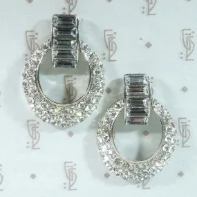 Fabulous Rhinestone Door Knocker Earrings