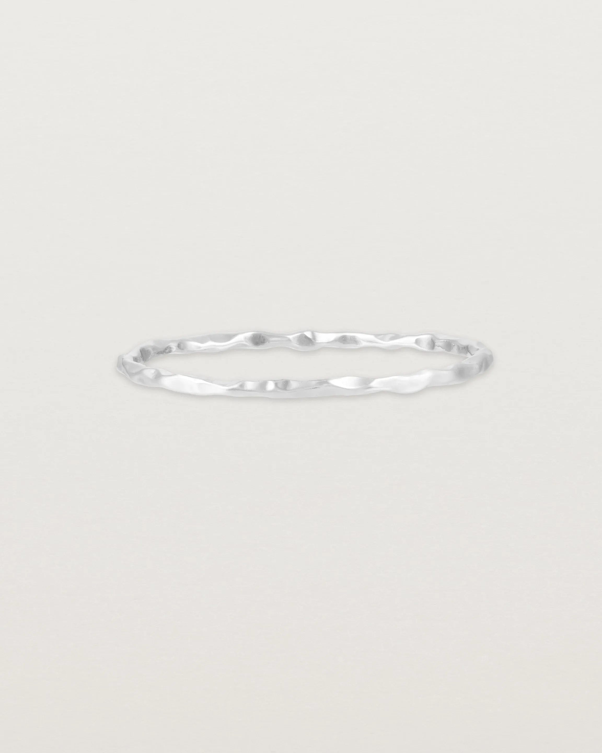 Fine Faceted Stacking Ring