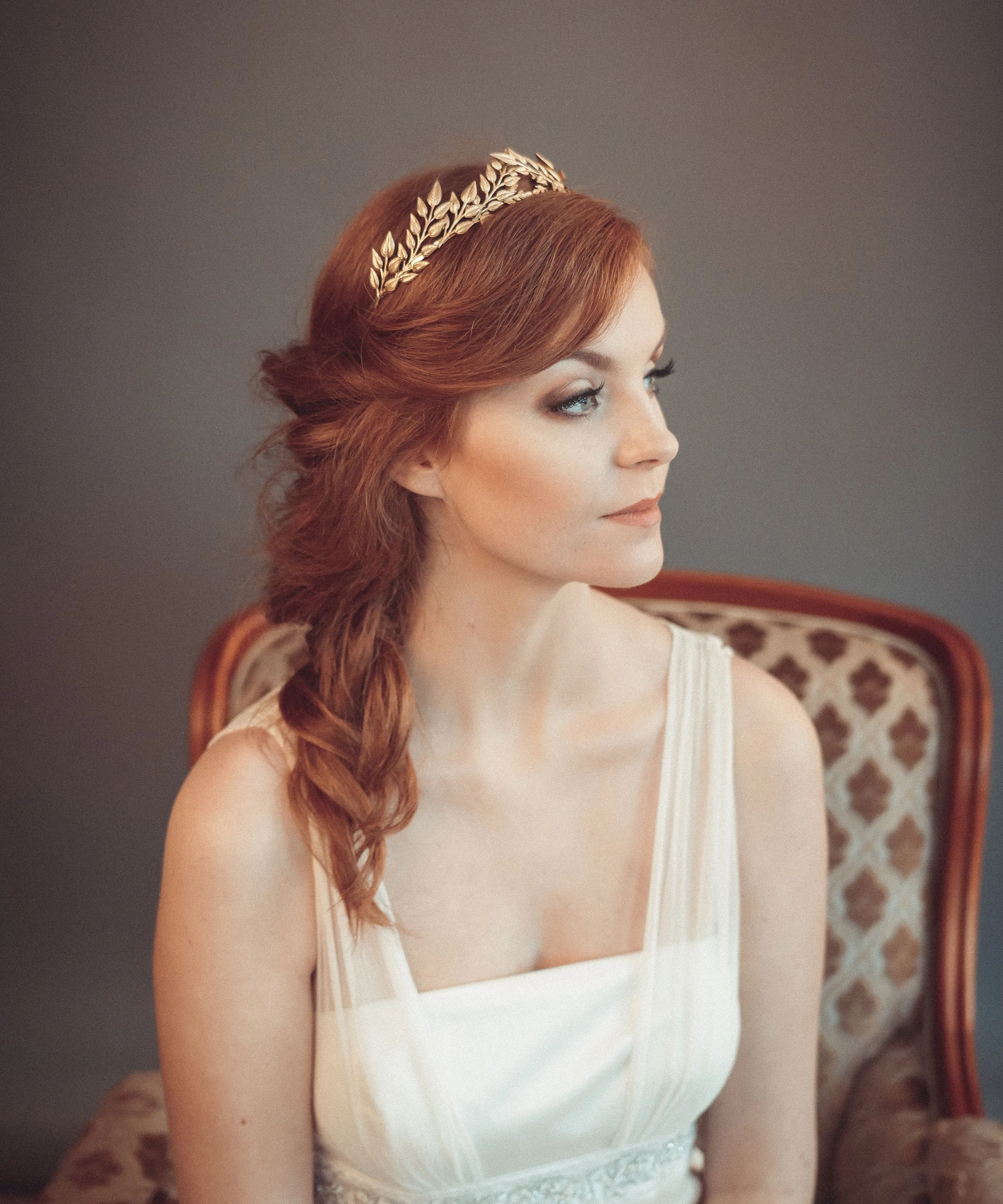 Gold leaf headband - DAPHNE