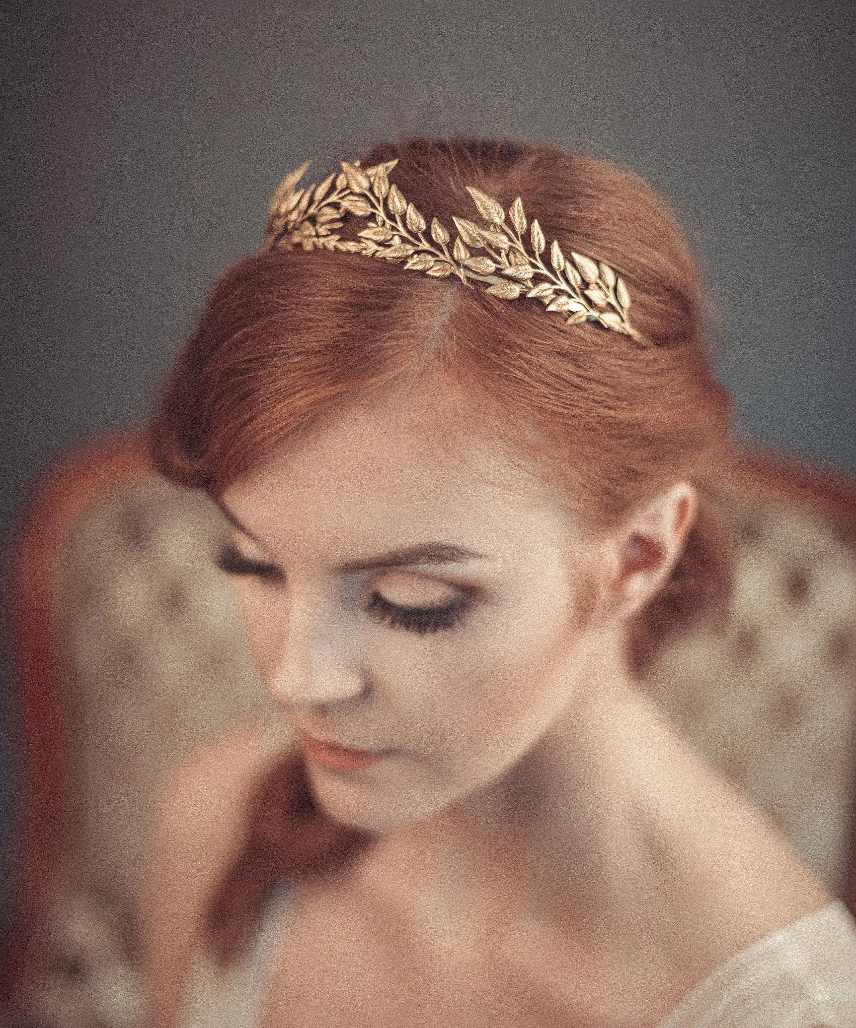 Gold leaf headband - DAPHNE