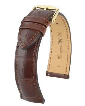 HIRSCH EARL Genuine Louisiana Matte Alligator Watch Band  047 07