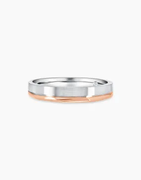 LVC Eterno Joy Wedding Band in Duo Tones