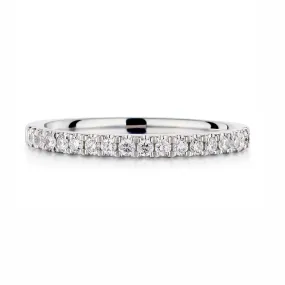 Micro Split claw Diamond Eternity Band