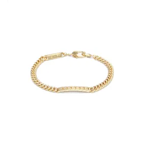 Power Tag Bracelet - 18kt Gold-Plated Sterling Silver