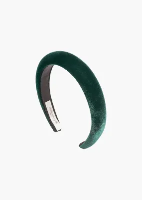 Tori Headband in Velvet -- Emerald